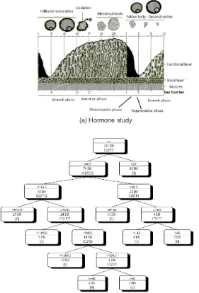 Fig. 2: Data and decision tree for the IVF therapy