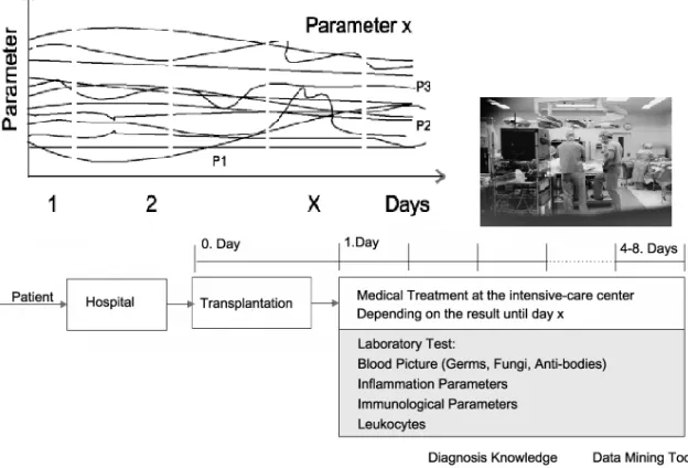 Fig. 5: DM process for the identification of the time of infection after liver transplantation