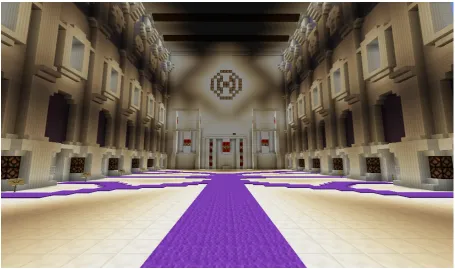 Figure 4: A screenshot of the design of the main hall.