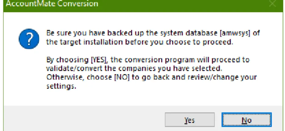 Figure 11. Backup Reminder