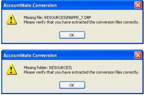 Figure 15. Missing File or Folder Error 2. “Cannot detect the SQL Server instance. Be sure that the 