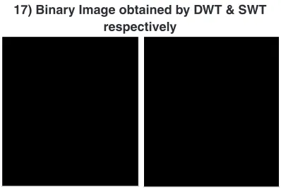 Fig. 26: binary Image obtained by DWT & SWT