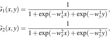 Figure 2 are set to be multivariate sigmoids of the form