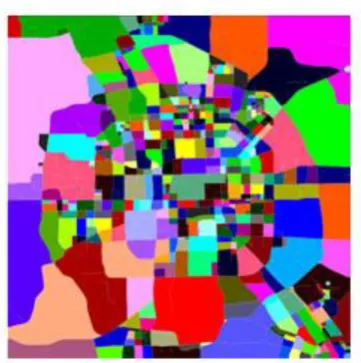 Fig.  2. Segmented regions after connected  component labelling.  