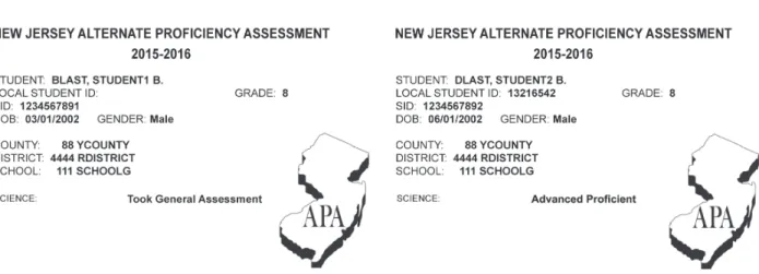 Figure 5: Sample Student Sticker 