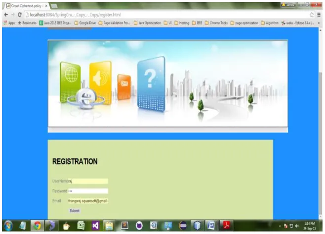 Fig 3. Encrypted Data storage in Cloud 