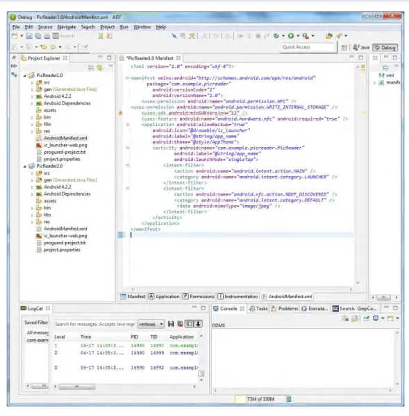 Fig 3.  AndroidManifest.xml 