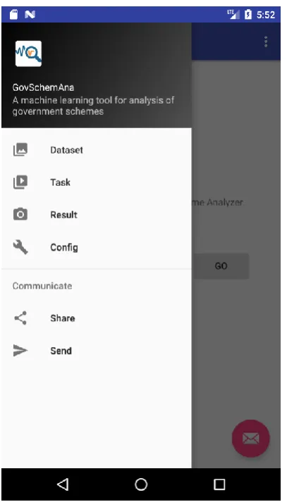 Figure 1: Screenshot of Menu