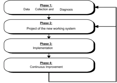 Figure 5 – The project process of a net organization.