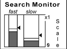 Fig. 3. Search mode monitor window. 
