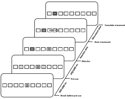 Figure 1.  Stages of responding to one sequence element 