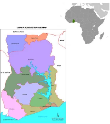 Figure 5 Map references of Ghana 