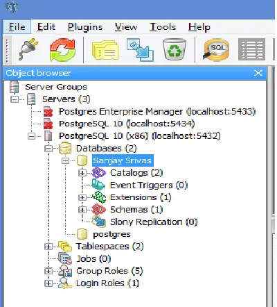 Fig 7. An Example of schema of a Spatial Data Option layer. 