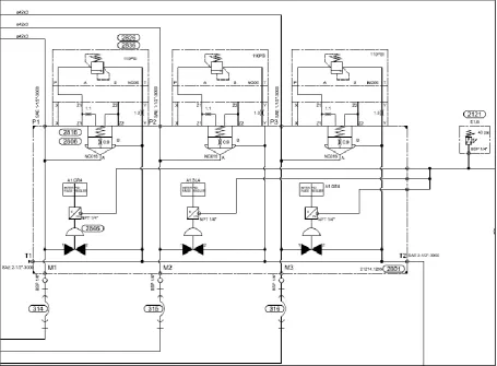Figure 2.3 Example of a hydraulic scheme 