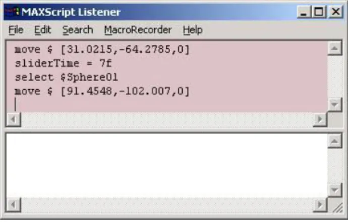 FIGURE 1 MaxScript Listener 