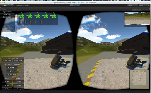 FIG. 7: The scenario is also viewed via the Oculus Rift 3D head‑mounted display