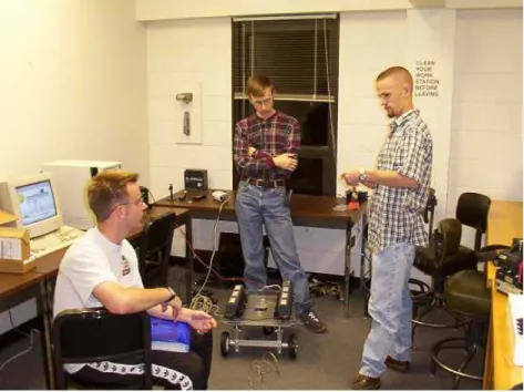 Figure 4.  Student Project Team Testing the MP I System. 