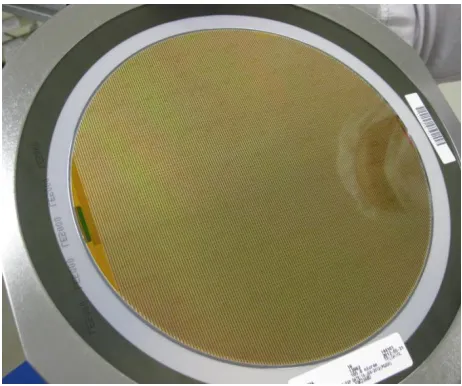 Fig. 7. Detachment of the passivation layer after wafer detaping 