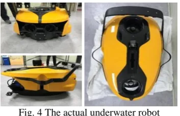 Fig. 4 The actual underwater robot 
