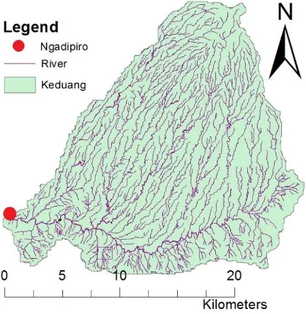 Figure 2 shows the river system of the Keduang. Figure 3 presents the geology of the Keduang sub-catchment