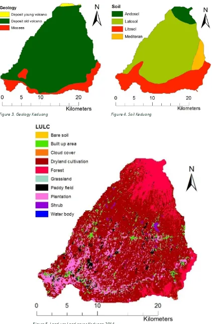 Figure 5. Land use Land cover Keduang 2014 