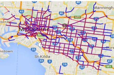 Figure 1.1: VicRoads dataset - 1000 + sensors over 6 years of data over a very broad and dense area.