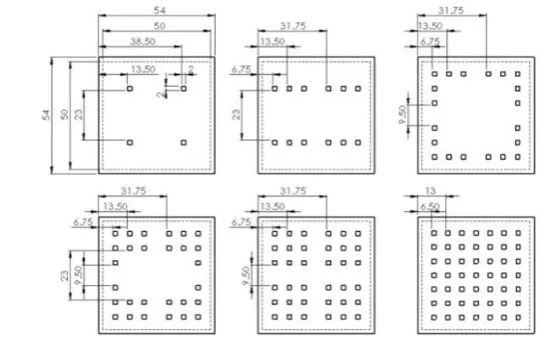 Fig. 1 The numerical models of 2 mm thickness fin 