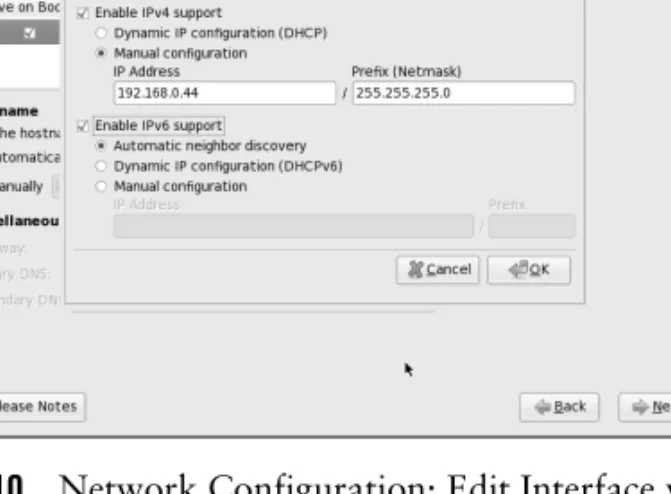 Figure 3-10 Network Configuration: Edit Interface window