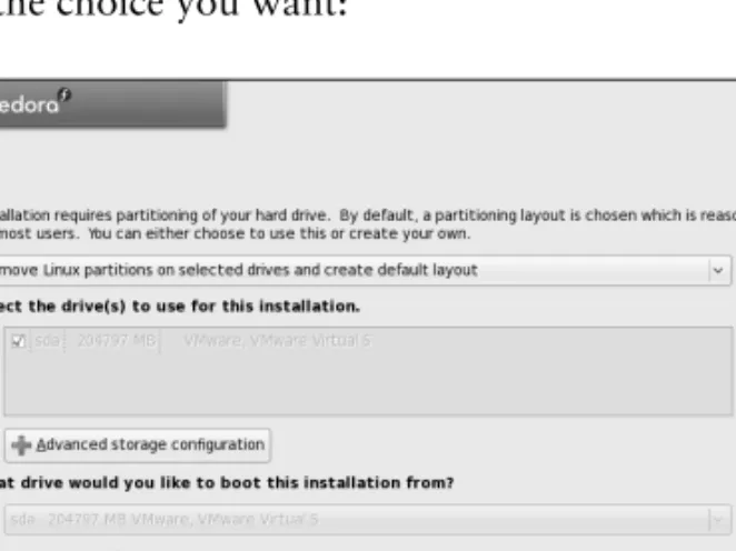 Figure 3-7 The Disk Partitioning screen