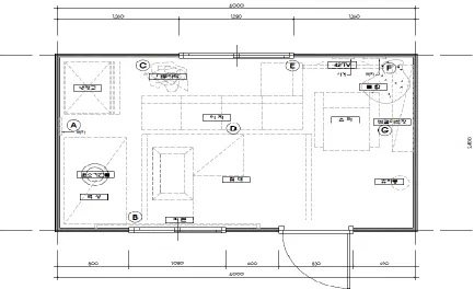Fig. 1 The floor plan of compartment 