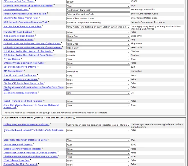 Figure 8 Service Parameter cont. 