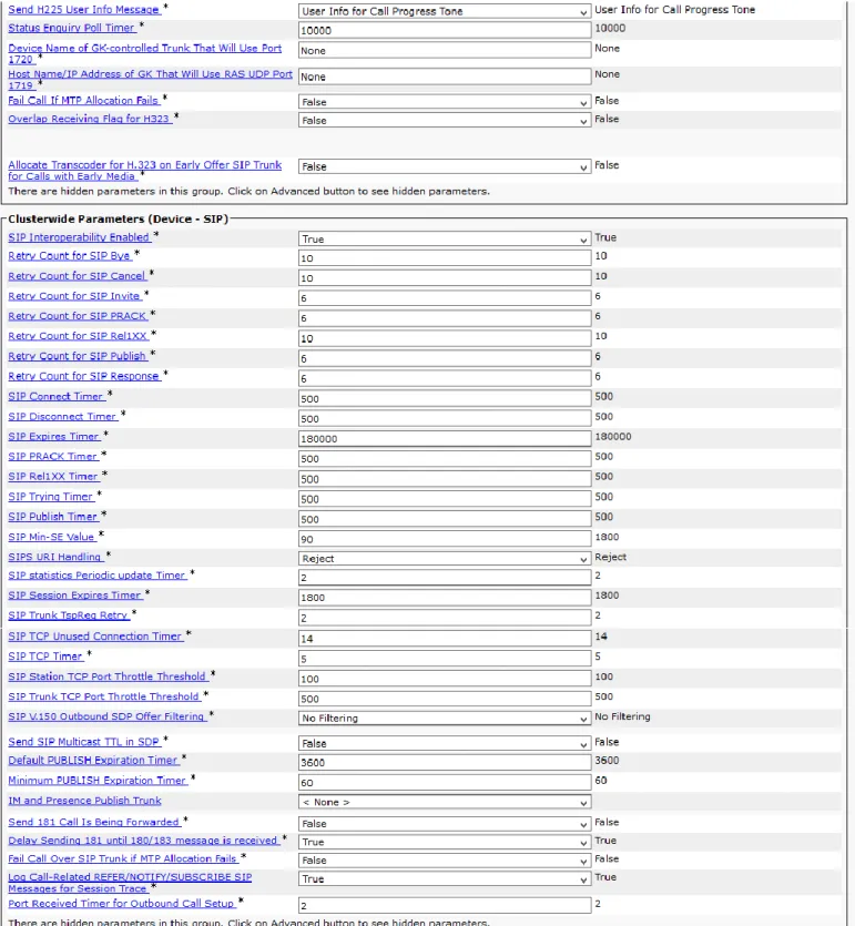 Figure 10 Service Parameter cont. 