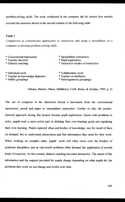 Comparison of conventional approaches toTable 1 
