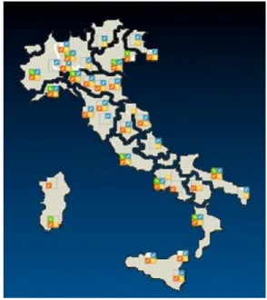 Table 1: Financial support in Italy from 2006 to 2012 and universities involved  in contrasting decreasing of scientific