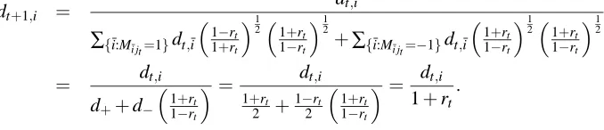 Figure 2: The nonlinear iterated map obeyed by AdaBoost’s weight vectors. This dynamical systemprovides a direct map from dt to dt+1.