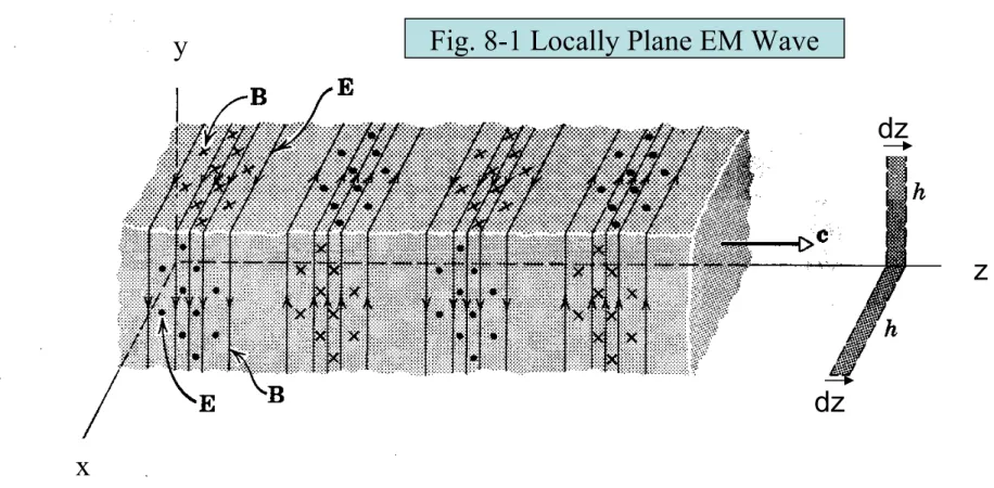 Fig. 8-1 Locally Plane EM Wave y