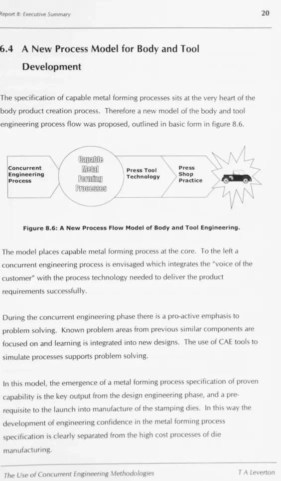 Figure 8.6: A New Process Flow Model of Body and Tool Engineering. 