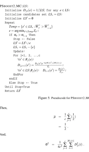 Figure 5: Pseudocode for PSBOOST2MC.