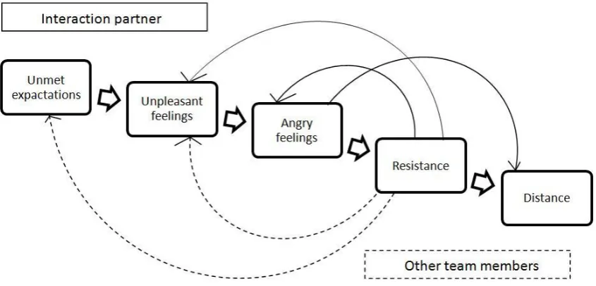 Figure 3: Reinforcing interrelationship of negative individual level processes and outcomes 