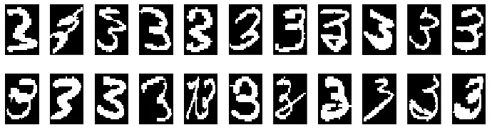 Figure 3: Testing target objects rejected by the data description.