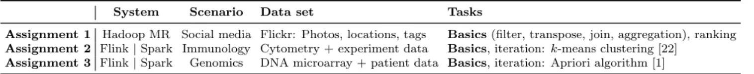 Table 3.1: Overview on programming tasks used in study.