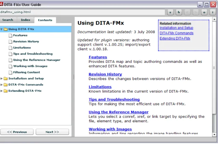 Figure 2: Example AIR Help application window
