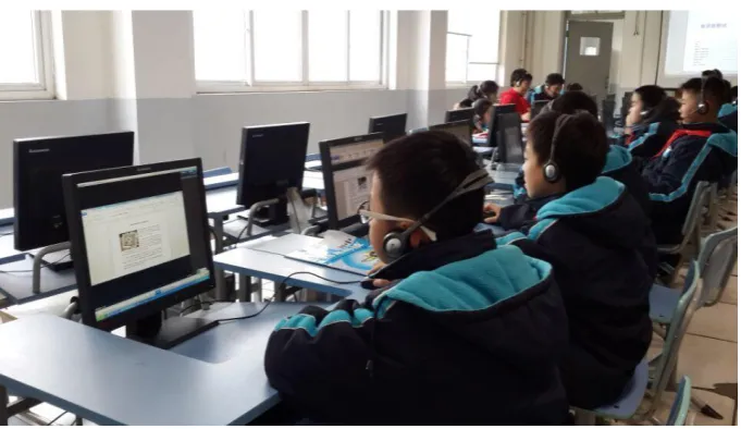 Figure 4. Students are doing Microsoft Word formatting tasks  