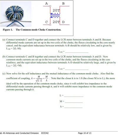 Figure 1. The Common-mode Choke Construction.  