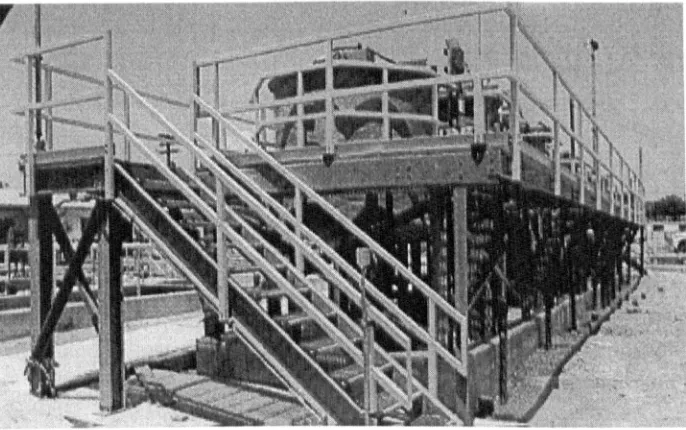 Figure 2.10: storage tanks are Support structure and handrail of this platform surrounding chemical EXTREN