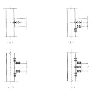 Figure 3.6: Pultruded FRP beam-to-column connection (Bank et al., 1990). 