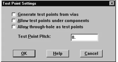 Figure 2 Test Point Settings dialog box