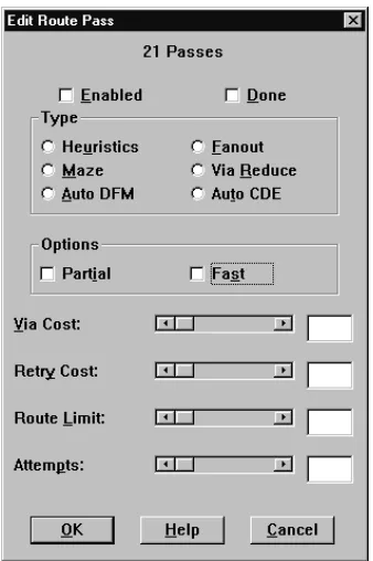 Figure 4 The Edit Route Pass dialog box