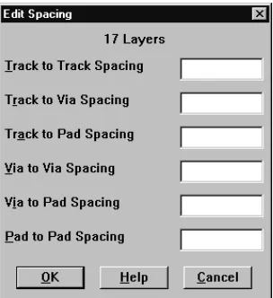 Figure 6 The Edit Spacing dialog box