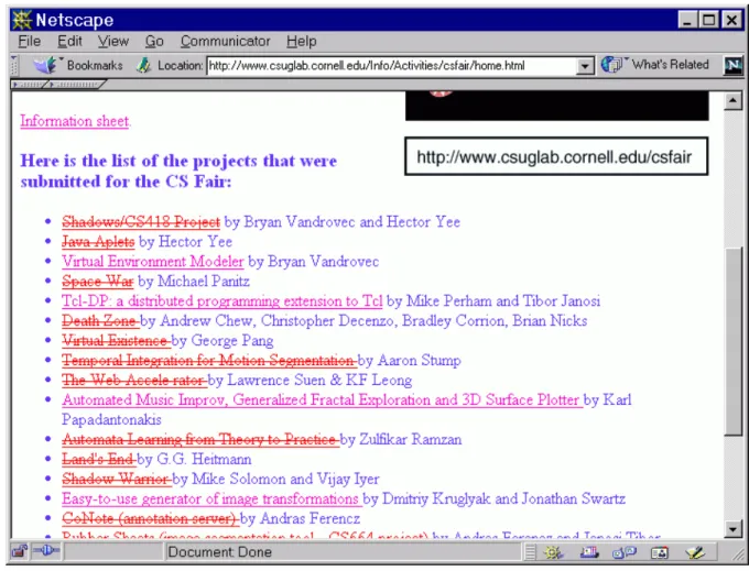 Figure 11. A Sample Screen Snapshot from the Link Validator
